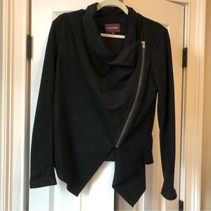 Vigoss Black Faux Suede Jacket, size large